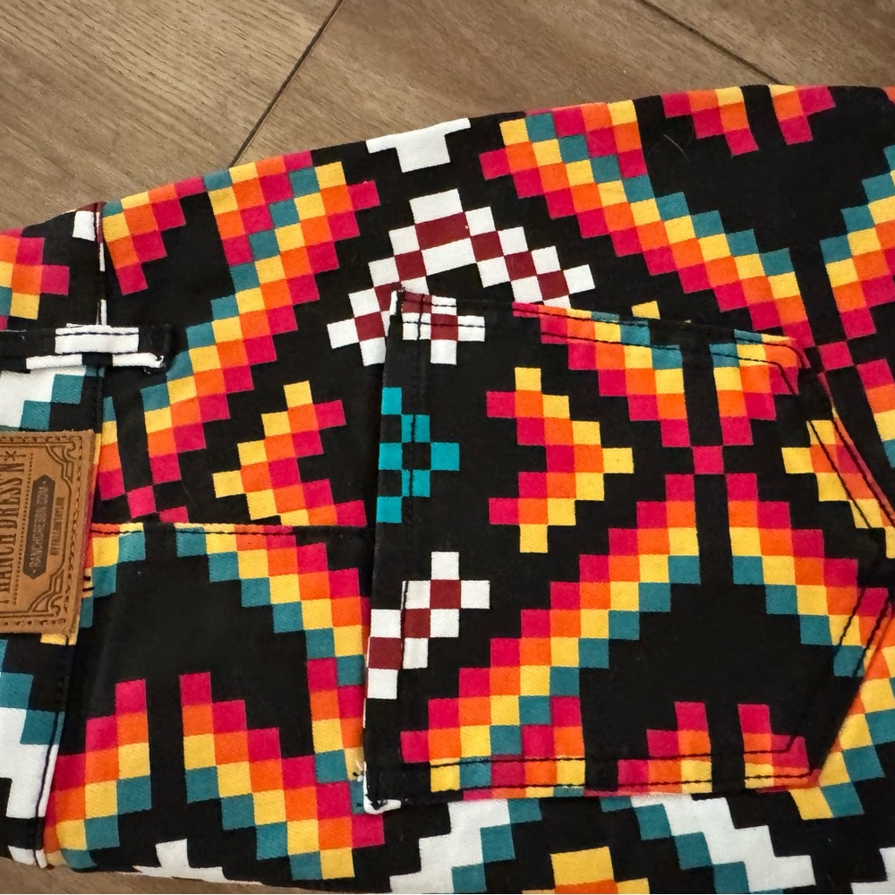 Colorful Geometric Patterned Pants